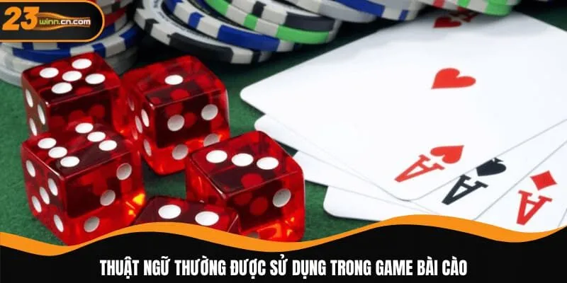 Thuật ngữ thường được sử dụng trong game bài Cào
